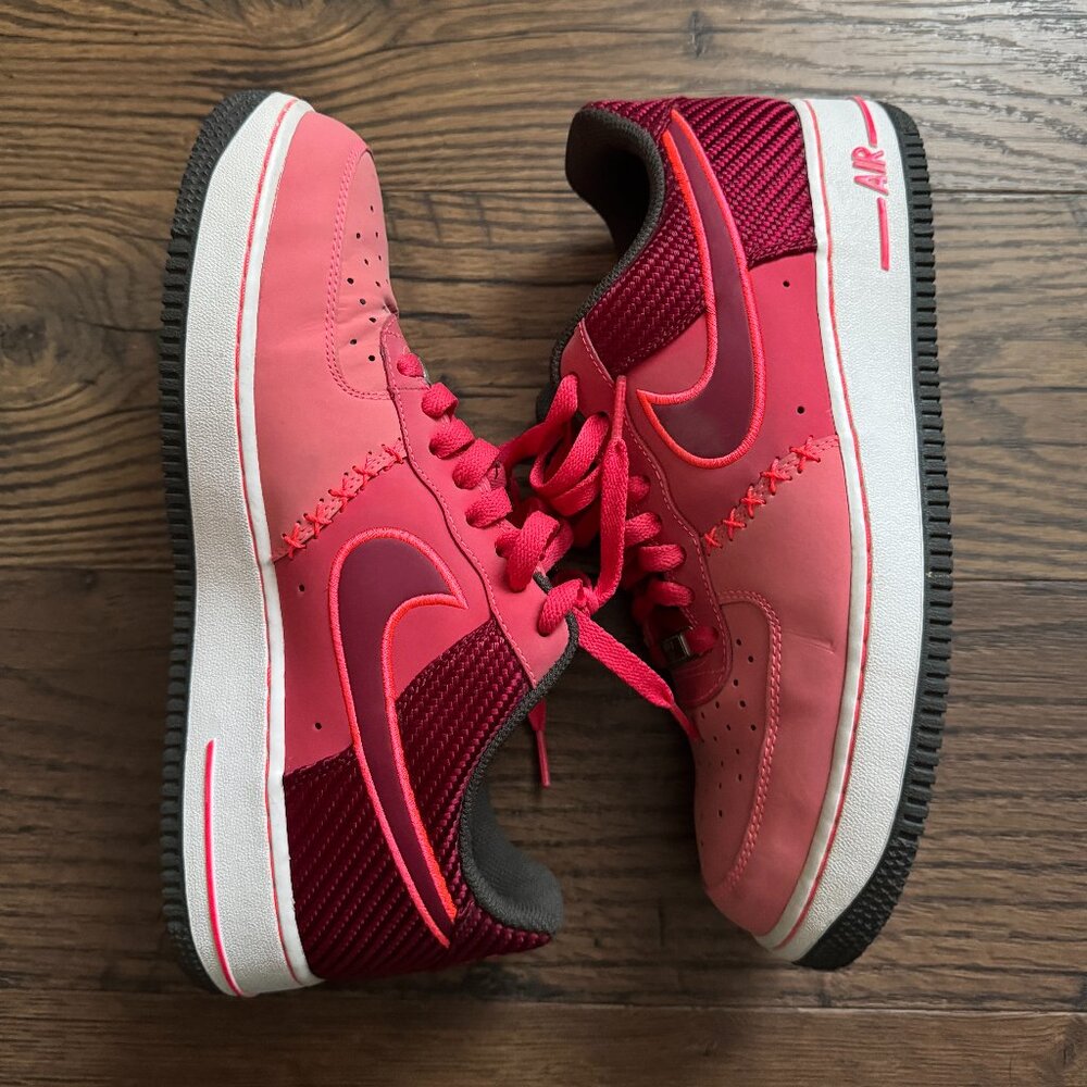 Nike Air Force 1 Fusion Atomic Red Low – Men’s Size 9.5 / Women’s 11